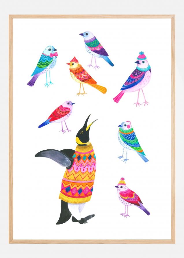 Winter Birds Poster