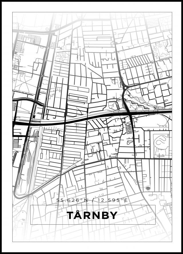 Map - Tårnby - White