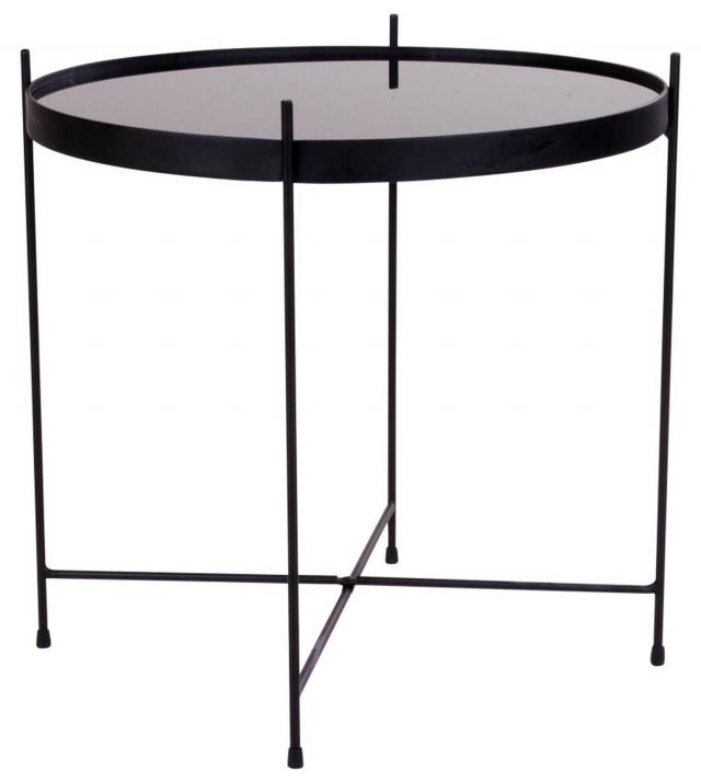Table basse Venezia 48x48 cm - Noir