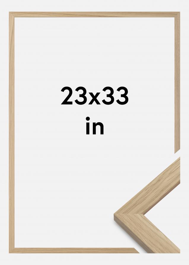 Cadre Oak Wood Verre Acrylique 23x33 pouces (58,42x83,82 cm)