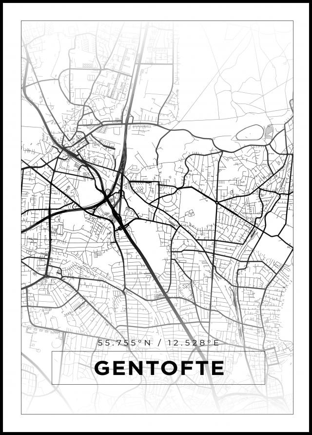 Map - Gentofte - White