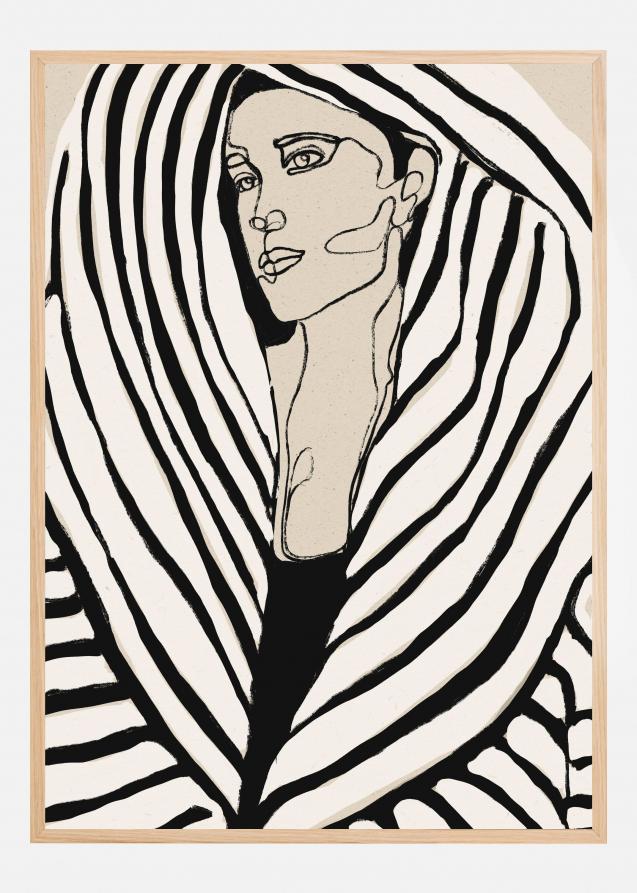 Striped Coat Poster