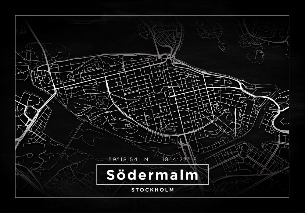Map - Sdermalm - Black