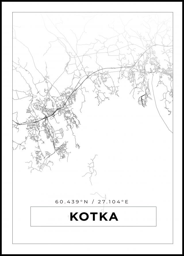 Map - Kotka - White