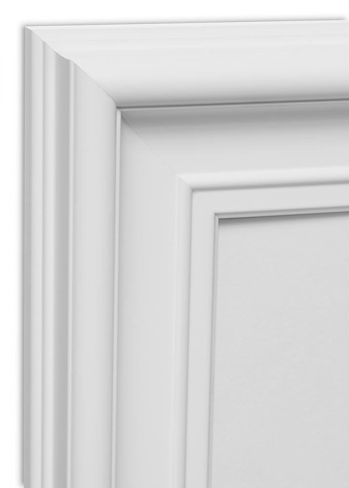 Cadre Mora Premium Verre Acrylique Blanc 30x30 cm