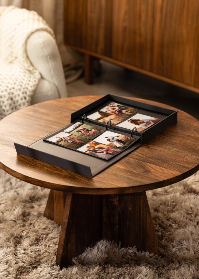 KAILA THROWBACK Black - Coffee Table Photo Album (60 Pages Noires / 30 Feuilles)