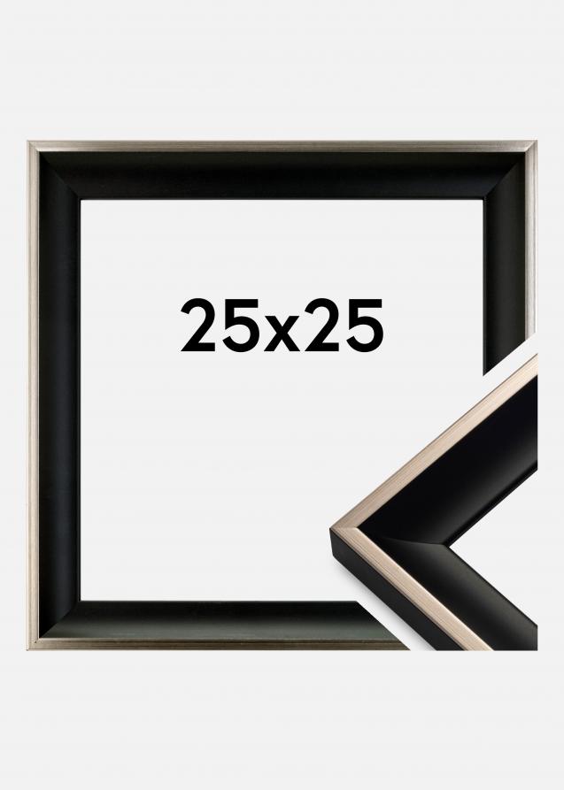 Cadre Öjaren Verre Acrylique Noir-Argent 25x25 cm