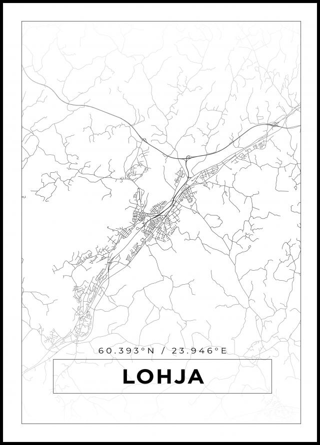 Map - Lohja - White