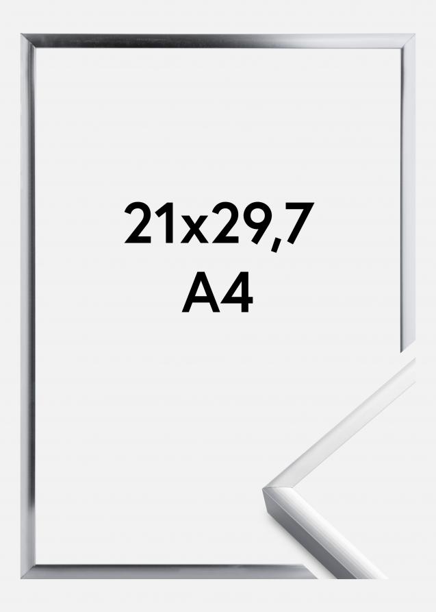 Cadre Poster Frame Aluminium Argent 21x29,7 cm (A4)