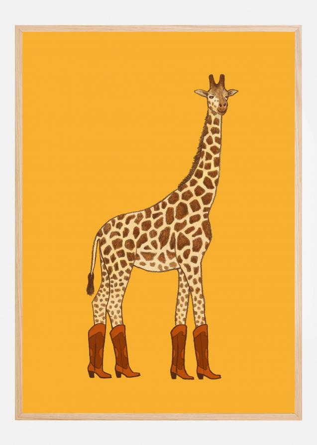Jolene the Cowgirl Giraffe Poster