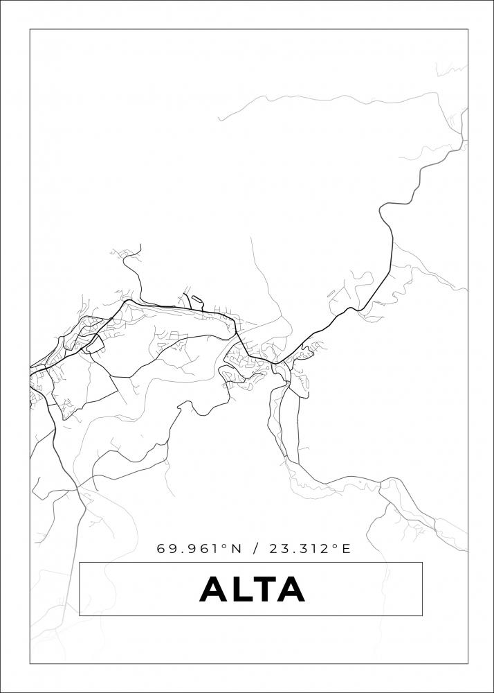 Map - Alta - White