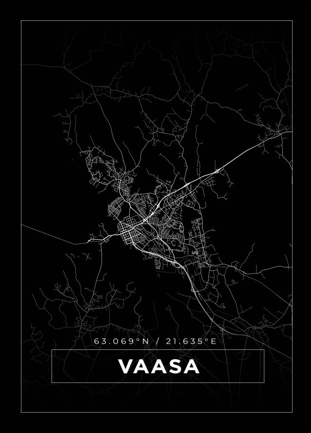 Map - Vaasa - Black
