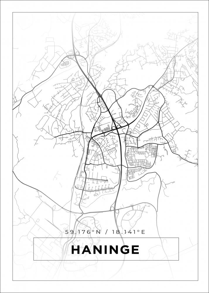 Map - Haninge - White