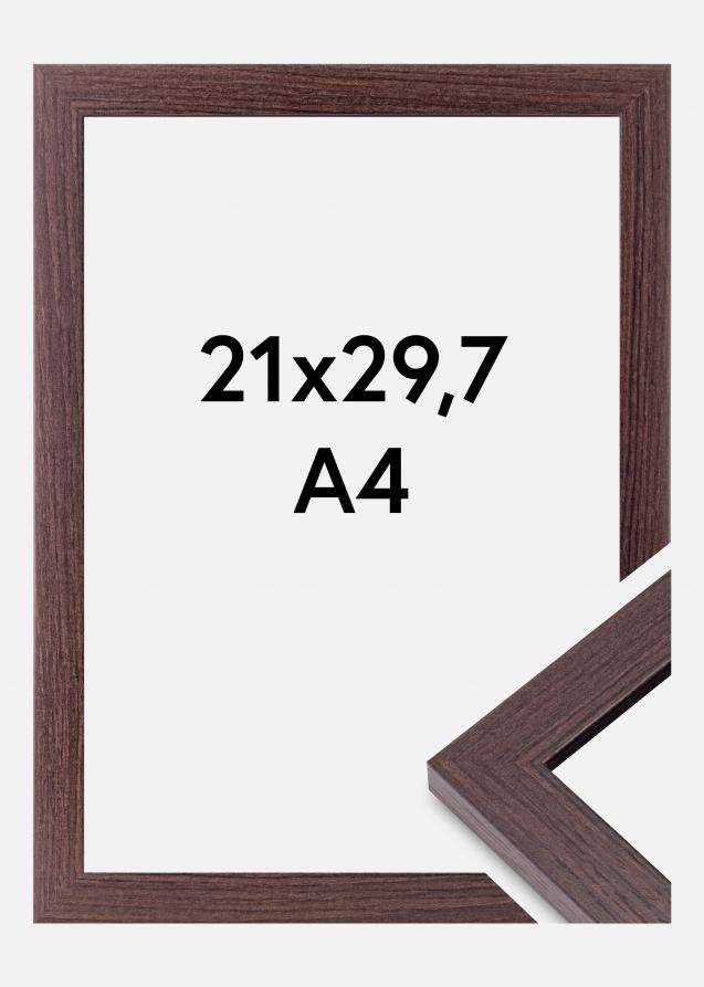 Cadre Deco Verre acrylique Noyer 21x29.7 cm (A4)