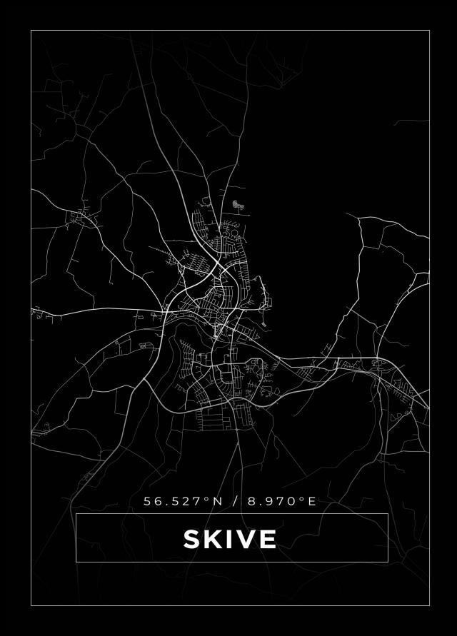 Map - Skive - Black