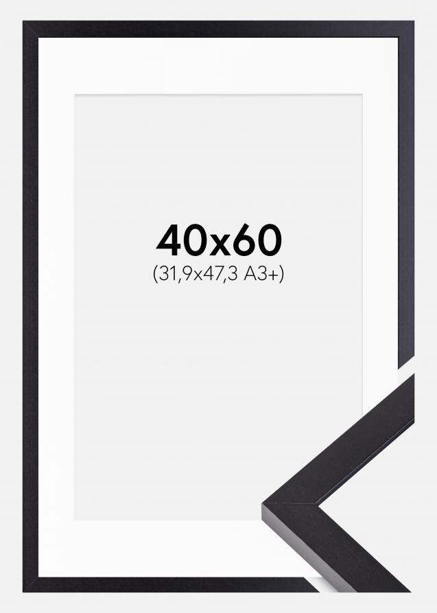 Cadre Selection Noir 40x60 cm - Passe-partout Blanc 32,9x48,3 cm (A3+)