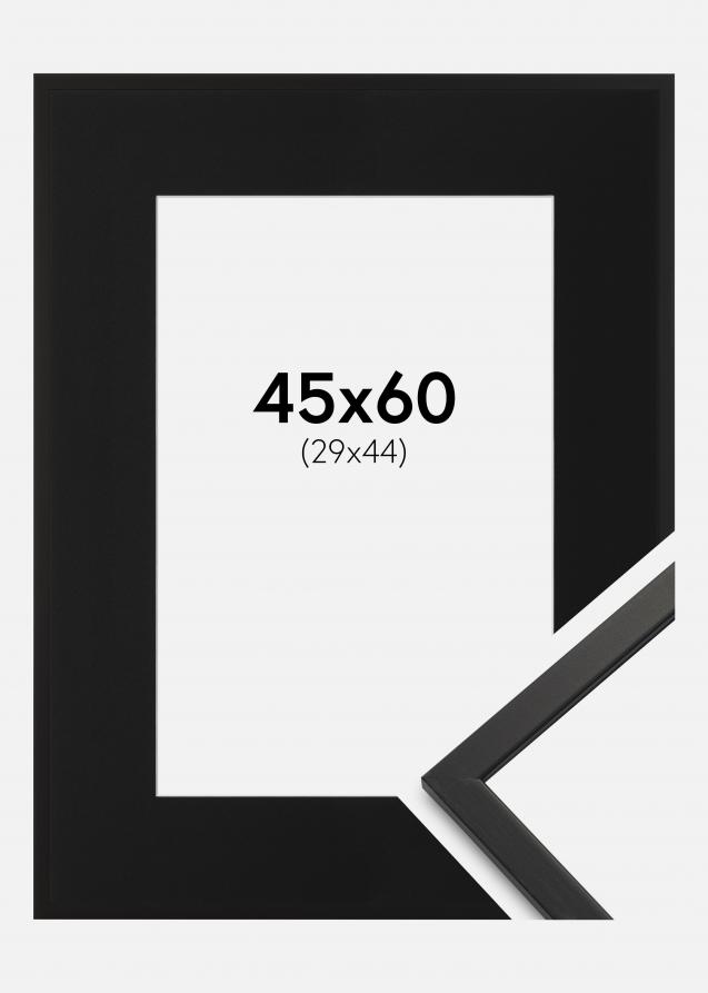 Cadre Edsbyn Noir 45x60 cm - Passe-partout Noir 30x45 cm
