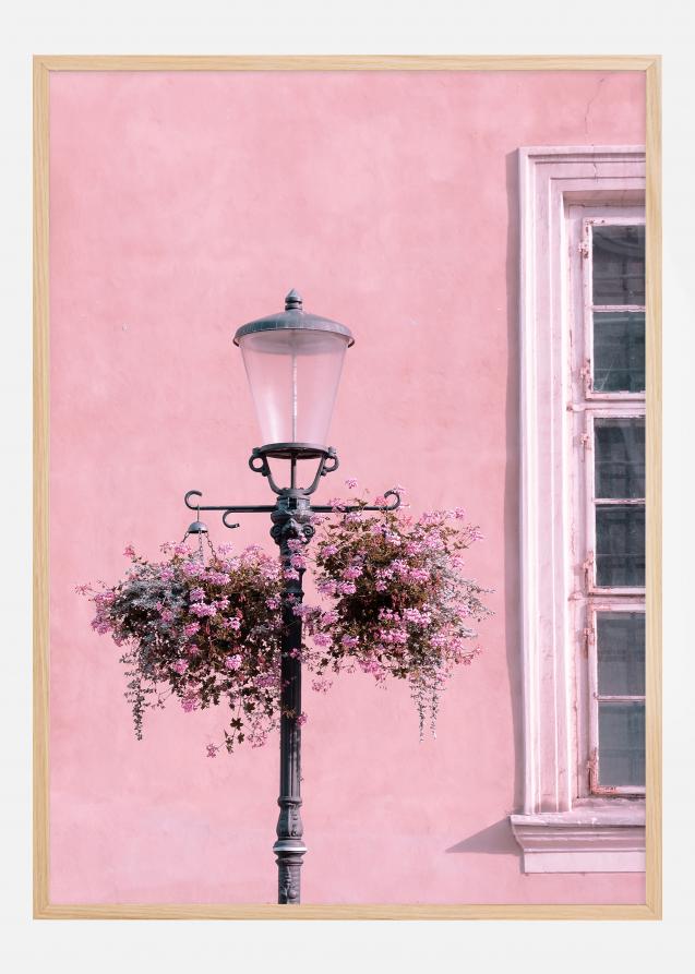 Lamp-Post with Flower Poster