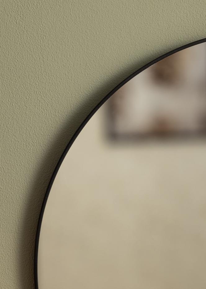KAILA Round Mirror - Thin Black diamtre 40 cm