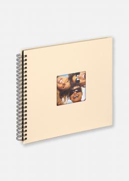 Fun Album spirale Crme - 30x30 cm (50 pages noires / 25 feuilles)