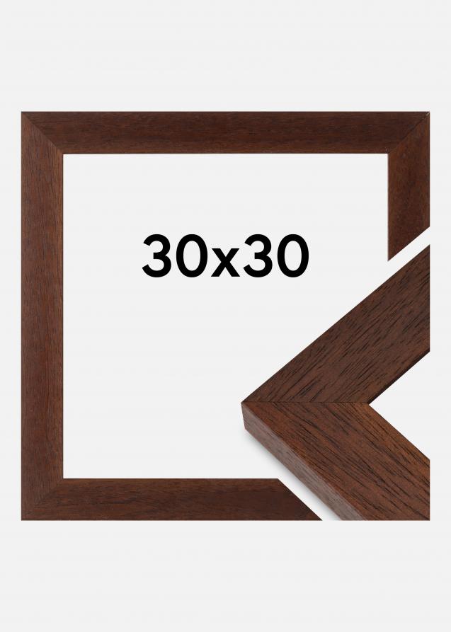 Cadre Juno Verre acrylique Teck 30x30 cm