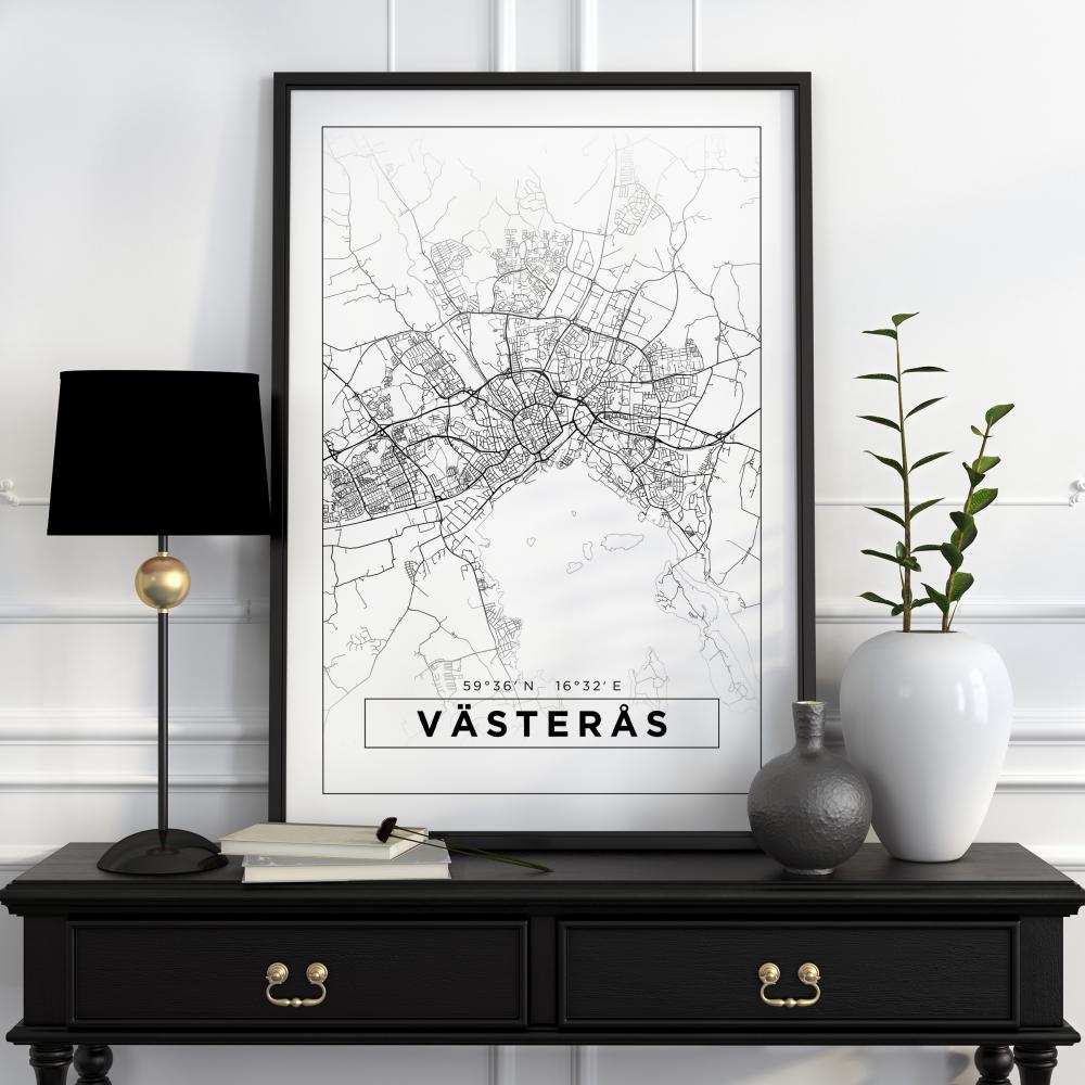 Map - Vsters - White