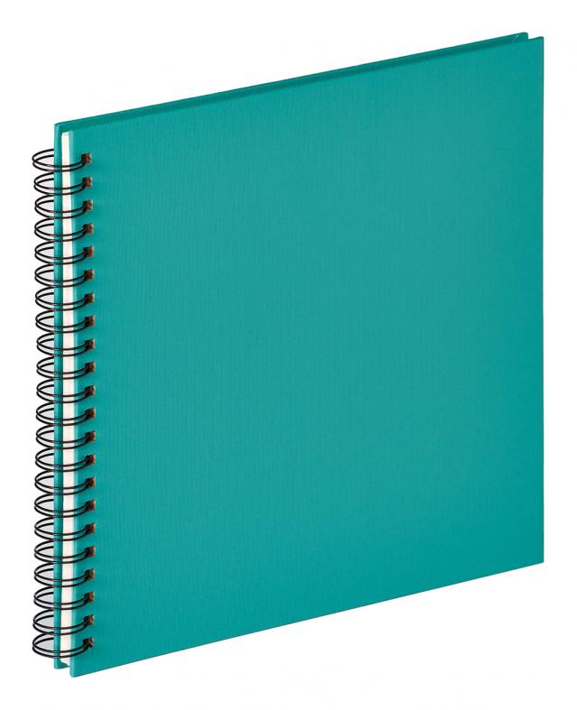Fun Album spirale Turquoise - 30x30 cm (50 pages blanches / 25 feuilles)