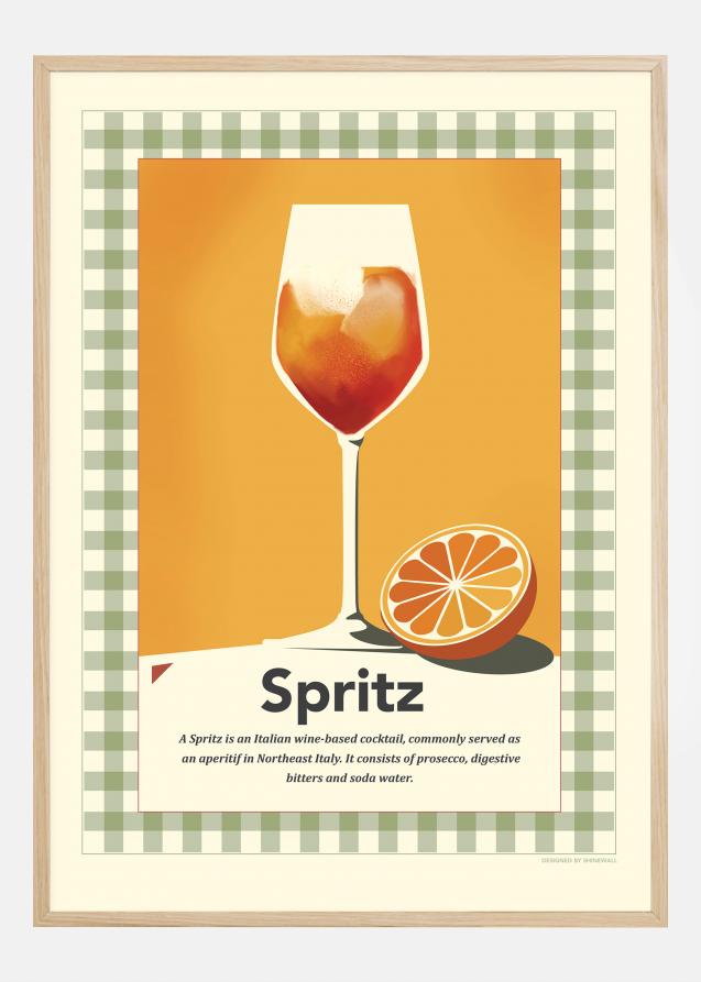 Spritz retro print Poster