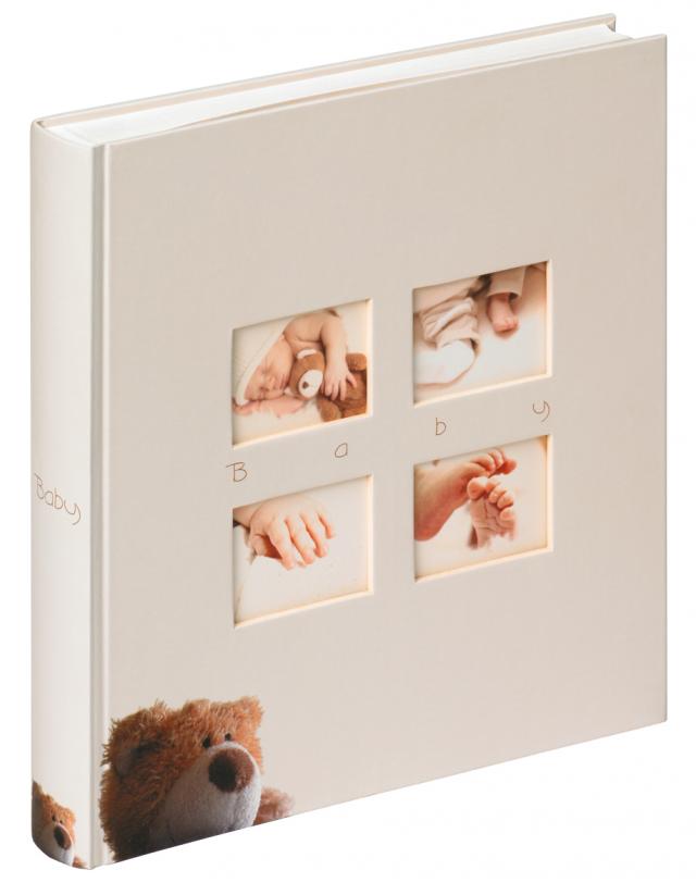Classic Bear Album enfant Crème - 28x30,5 cm (60 pages blanches / 30 feuilles)