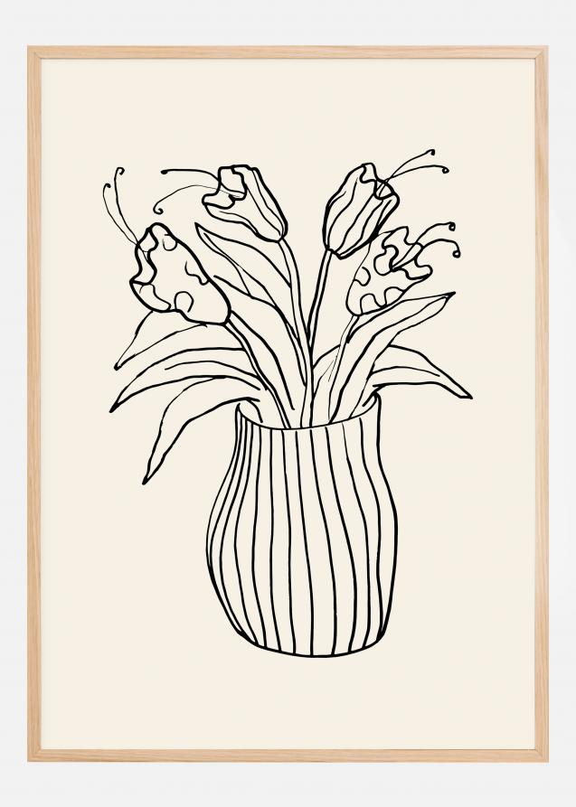 Vase Sketch Poster
