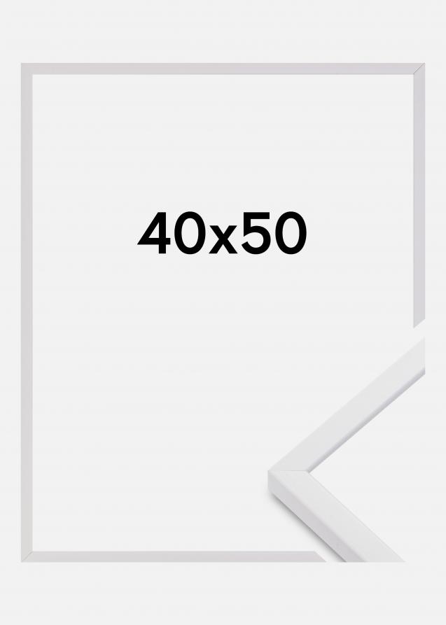 Cadre E-Line Verre Acrylique Blanc 40x50 cm