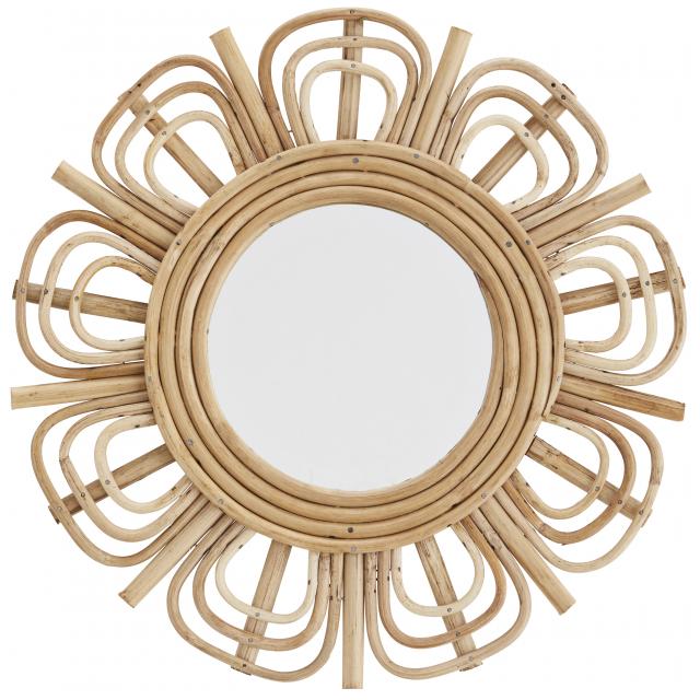 Miroir Fleur Bambou diamètre 45 cm