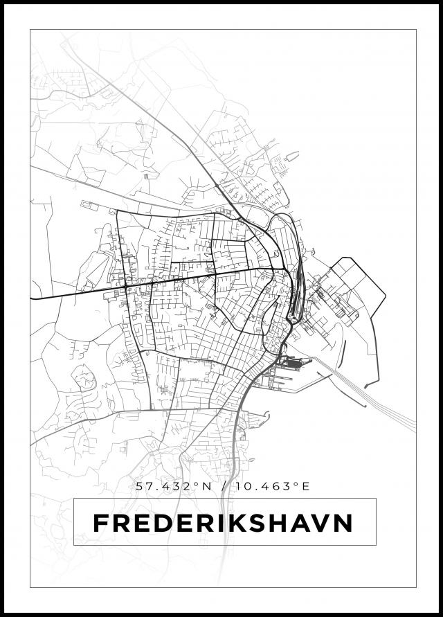 Map - Frederikshavn - White