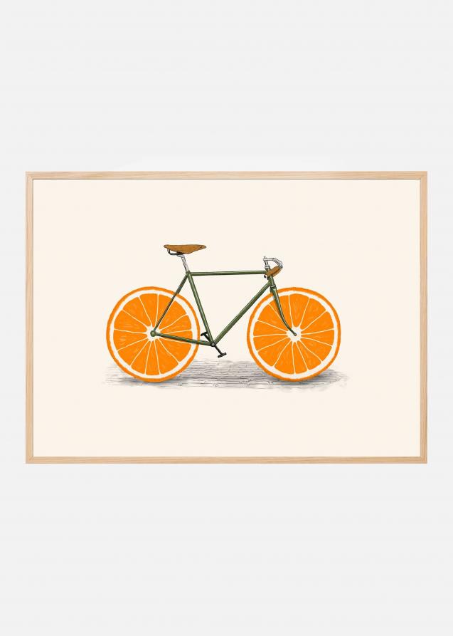 Orange Wheels Poster