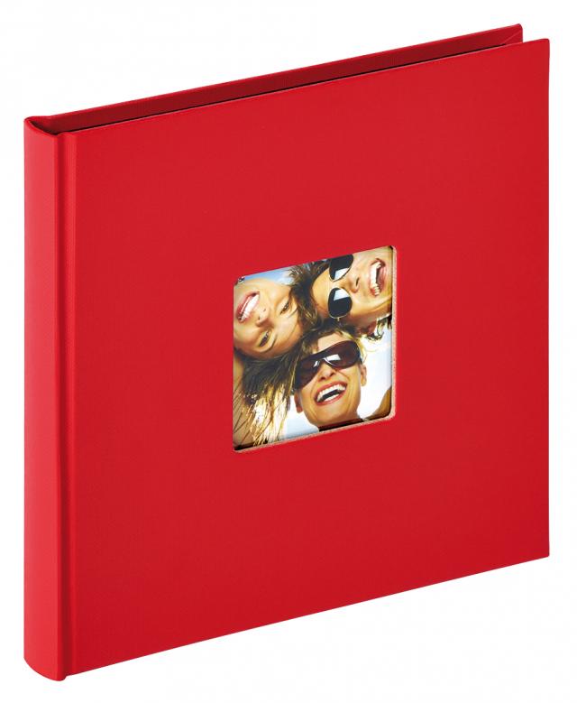 Fun Album Rouge - 18x18 cm (30 pages noires / 15 feuilles)