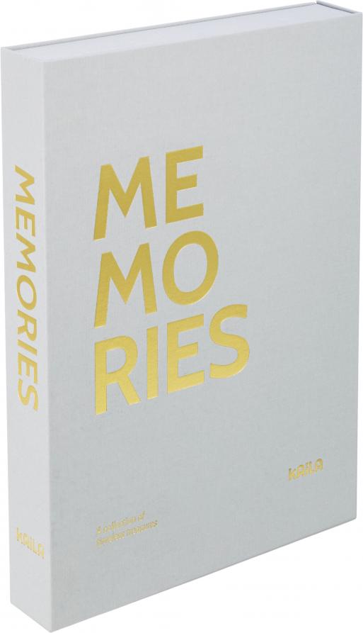 KAILA MEMORIES Grey XL - Coffee Table Photo Album - 60 images en 11x15 cm