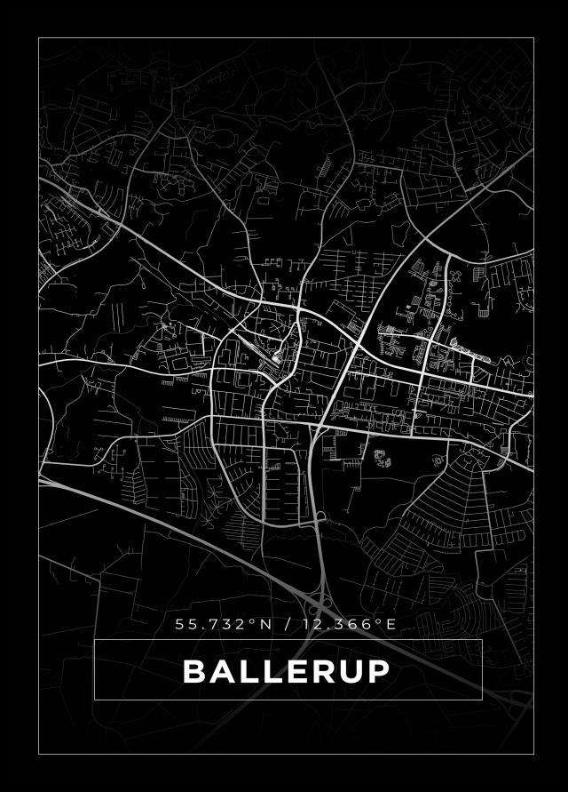 Map - Ballerup - Black