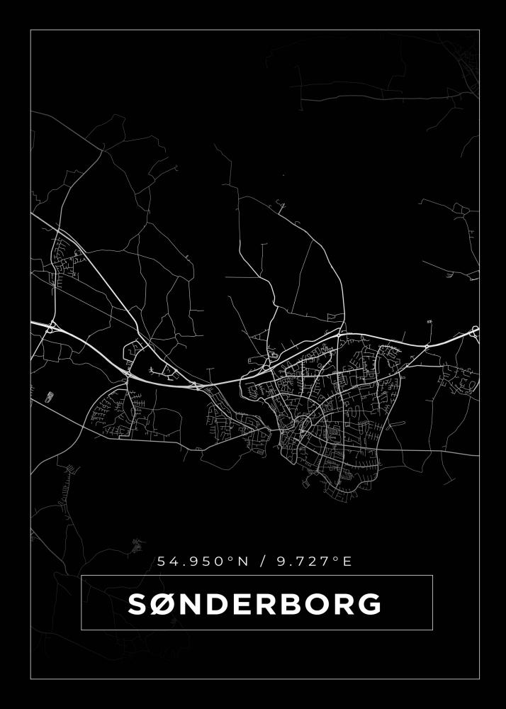 Map - Snderborg - Black