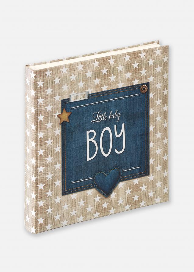 Little Album bébé Boy Bleu - 28x30,5 cm (50 pages blanches / 25 feuilles)