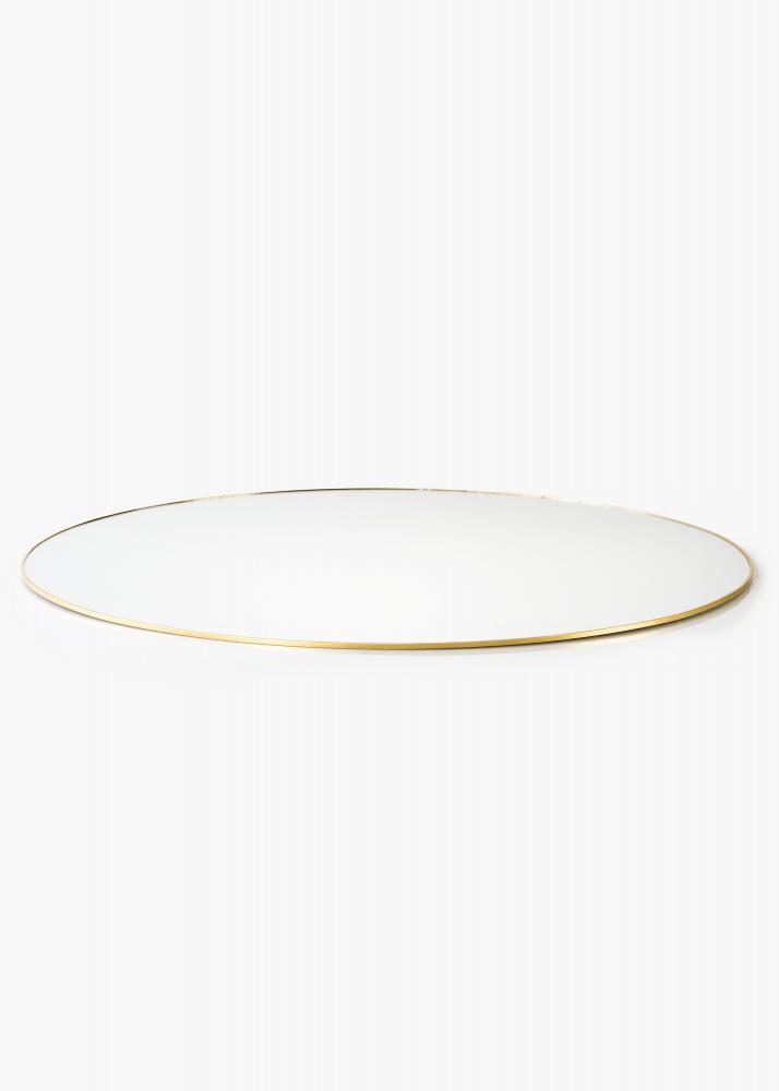 KAILA Round Mirror - Thin Brass diamtre 70 cm