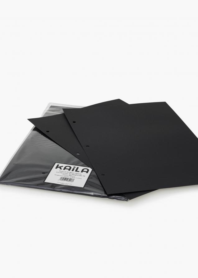 KAILA Album Sheets XL Noir - lot de 10