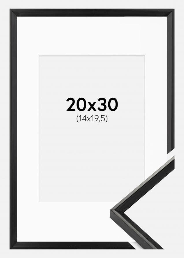 Cadre Desire Noir 20x30 cm - Passe-partout Blanc 15x21 cm (A5)