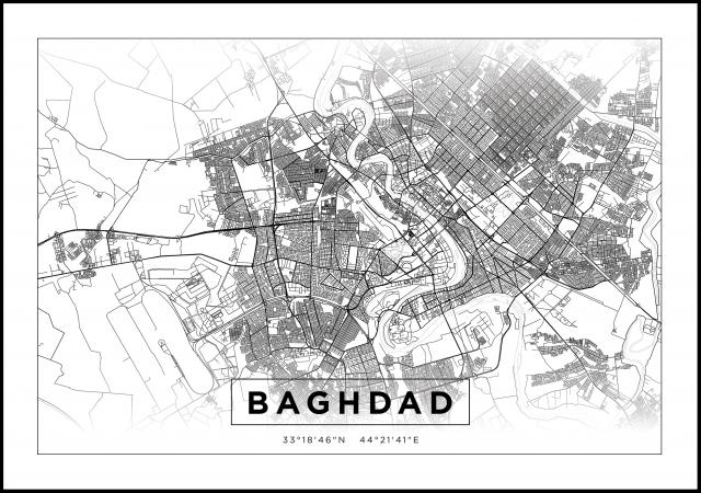 Map - Baghdad - White