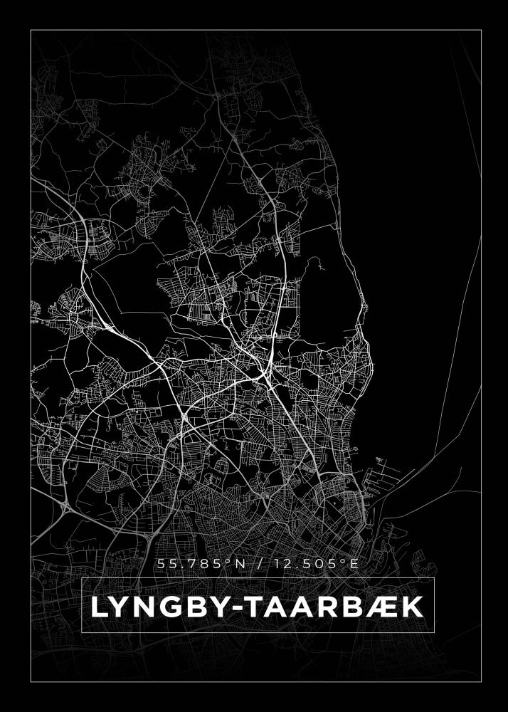 Map - Lyngby-Taarbk - Black