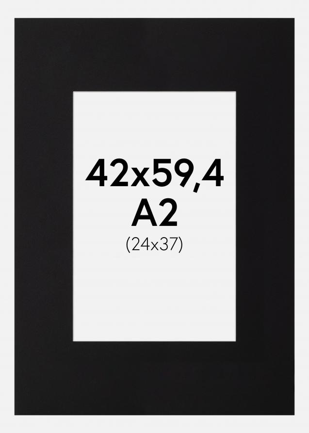 Passe-partout Canson Noir (noyau blanc) 42x59,4 cm (24x37)