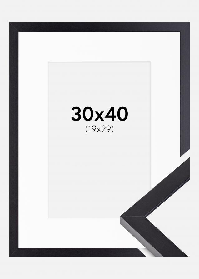 Cadre Selection Noir 30x40 cm - Passe-partout Blanc 20x30 cm