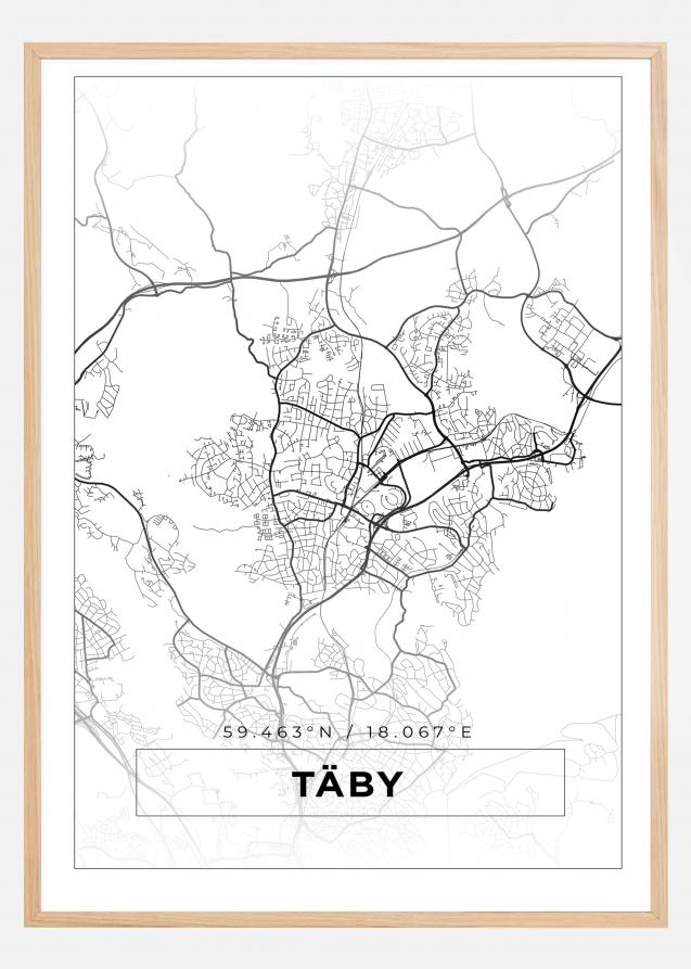 Map - Täby - White