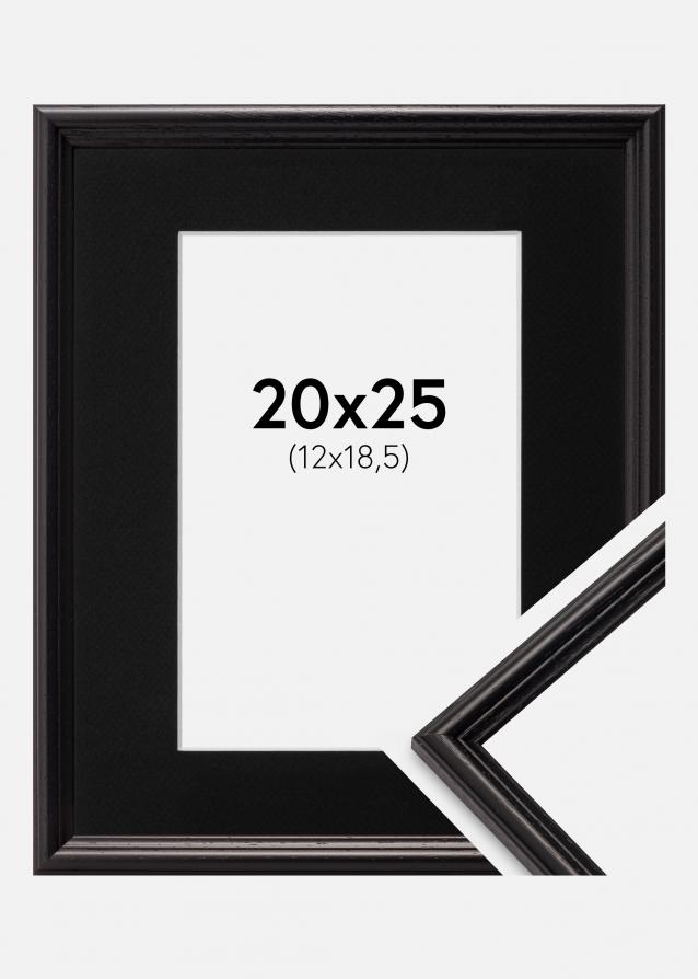 Cadre Horndal Noir 20x25 cm - Passe-partout Noir 13x19,5 cm