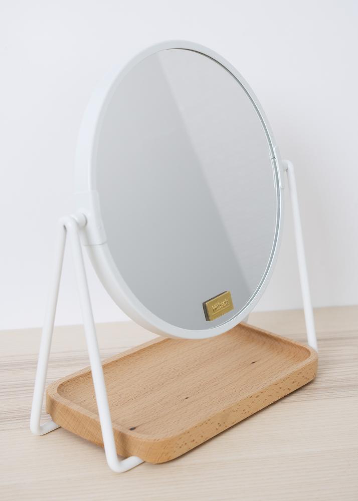 Miroir de table Tray Blanc 17 cm 