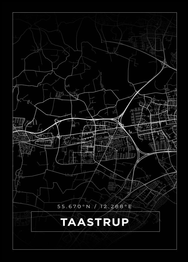 Map - Taastrup - Black
